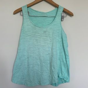 Dept 222 Scoop neck Green Marled tank Sz S